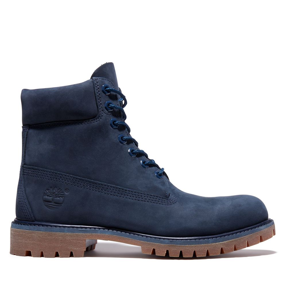 Bocanci De Zapada Timberland Barbati Bleumarin - 6-Inch Premium Waterproof - Romania - CRVJKI513